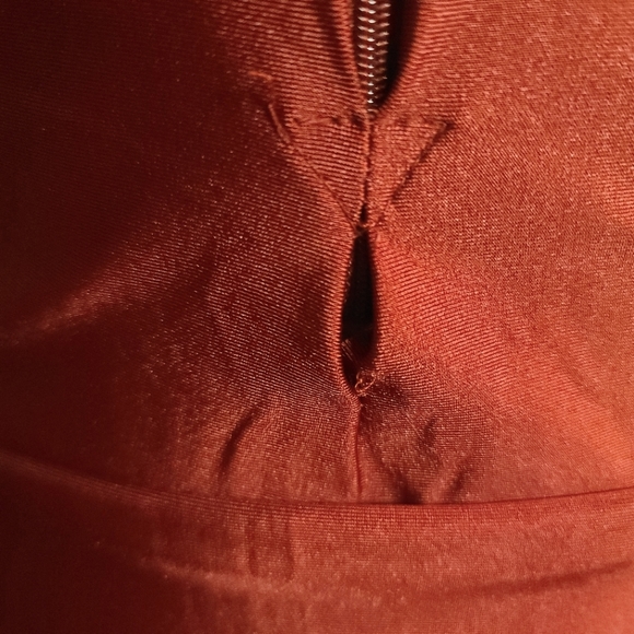 Burgundy Bodycon Suit - Picture 3 of 3